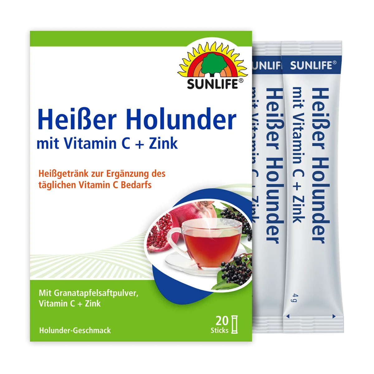 Sunlife Heißer Holunder mit Vitamin C + Zink – Bild 2