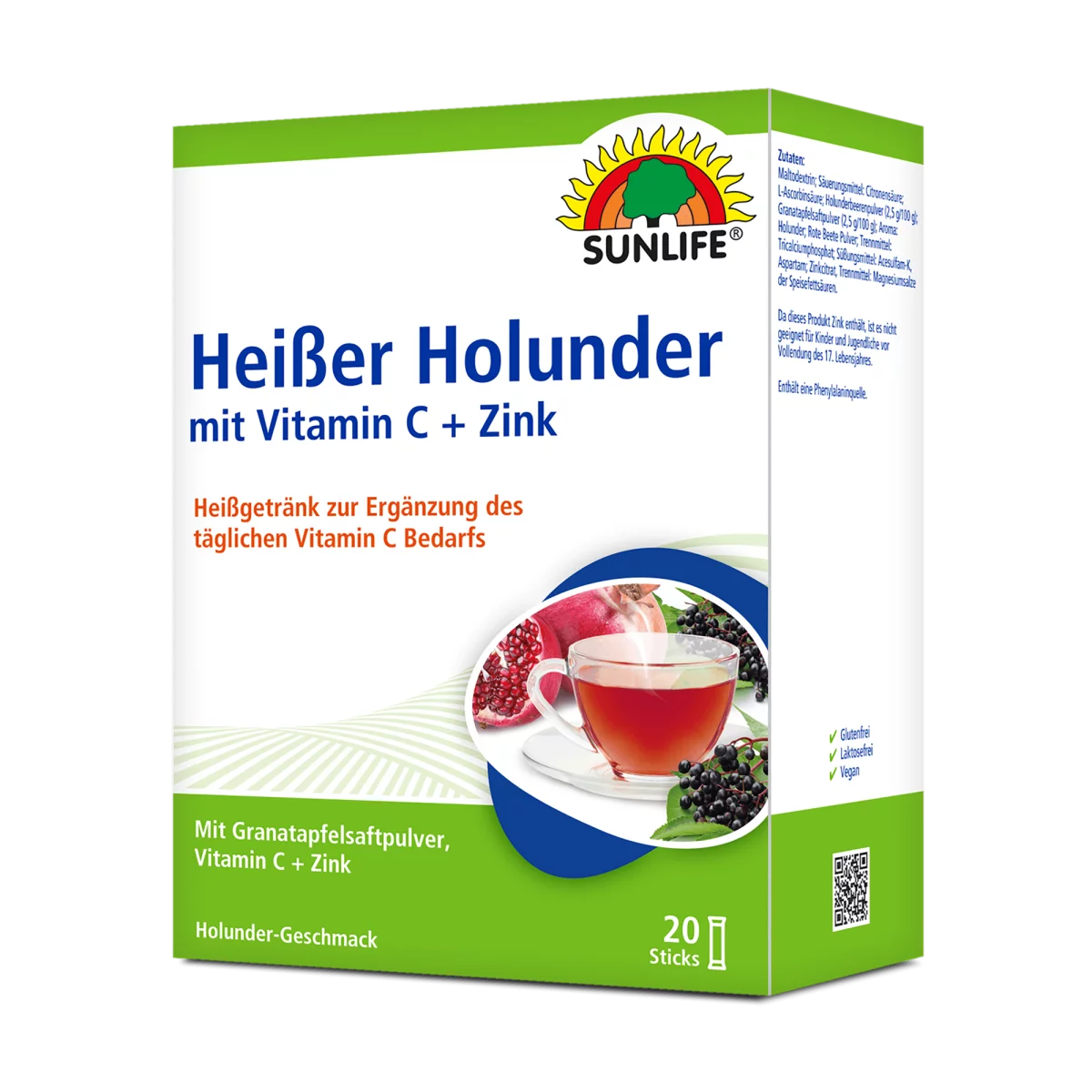 Sunlife Heißer Holunder mit Vitamin C + Zink