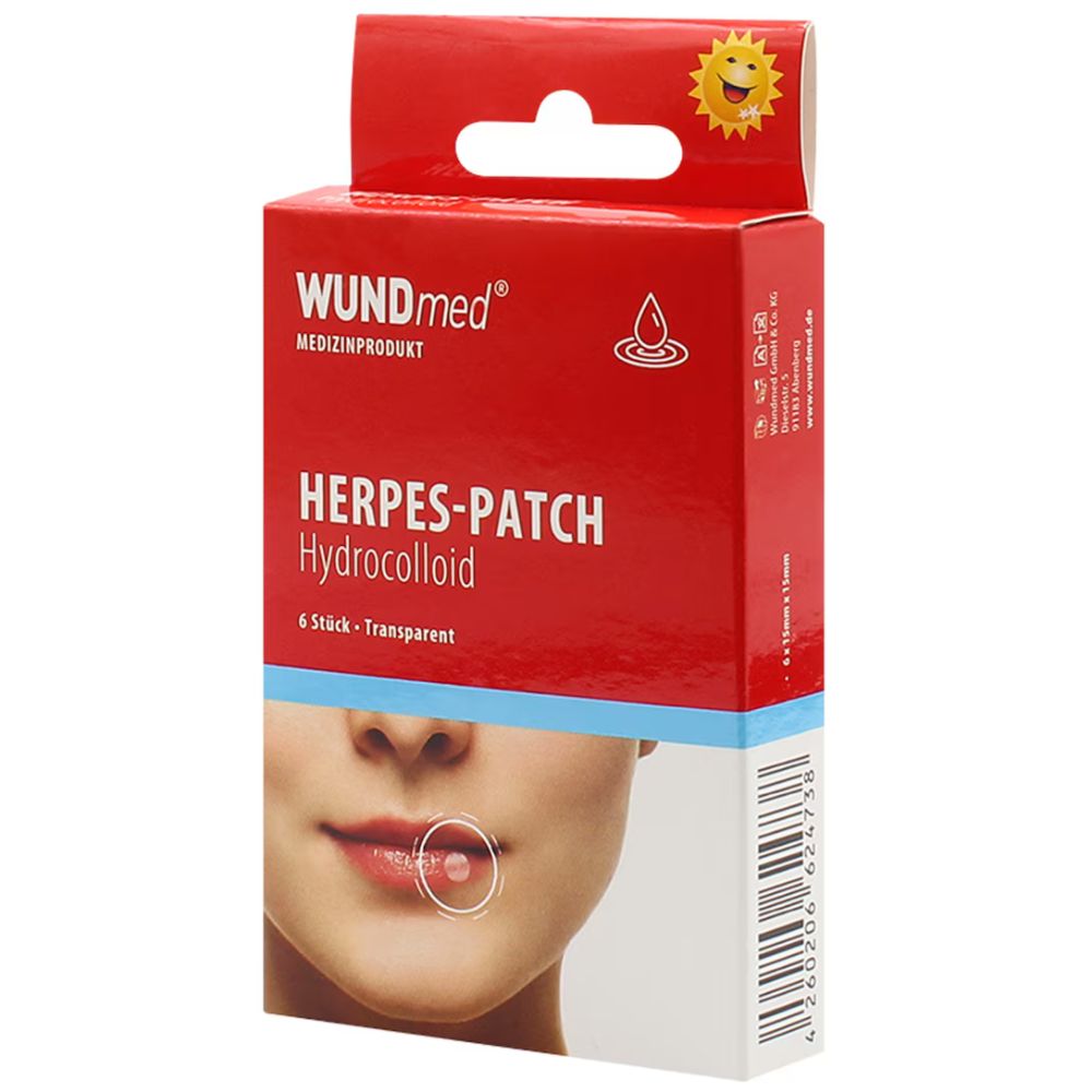 WUNDmed Herpes Patch Hydrocolloid 15x15mm · 6 Stück