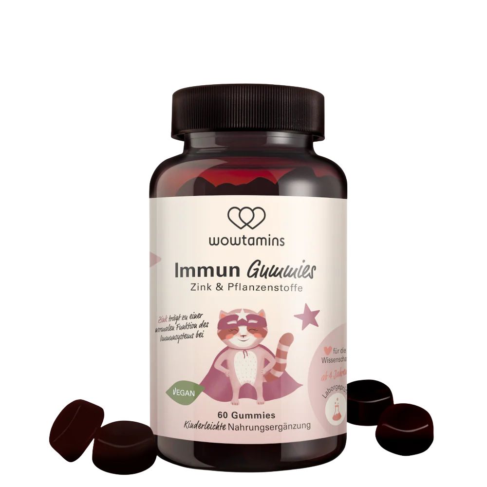 WOWTAMINS Immun Gummies KIDS · ZUCKERFREI mit Hollunderbeeregeschmack