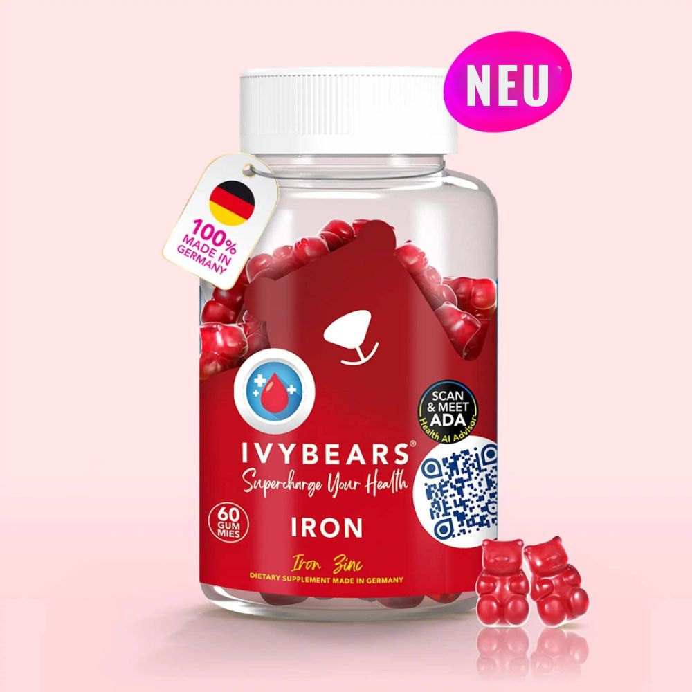 IvyBears Iron mit Eisen und Zink · 60 Gummibärchen