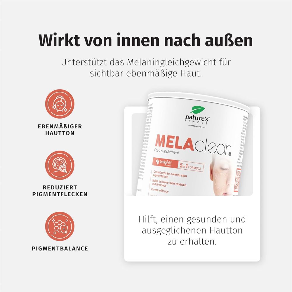Nature's Finest MELAclear+ gegen Pigmentflecken & für einen ebenmäßigen Hautton – Bild 2