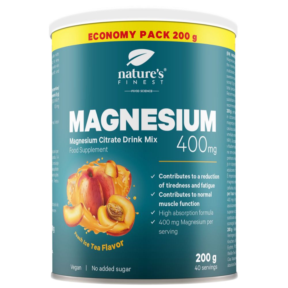 Nature's Finest Magnesium-Getränkemischung · 400 mg/Portion