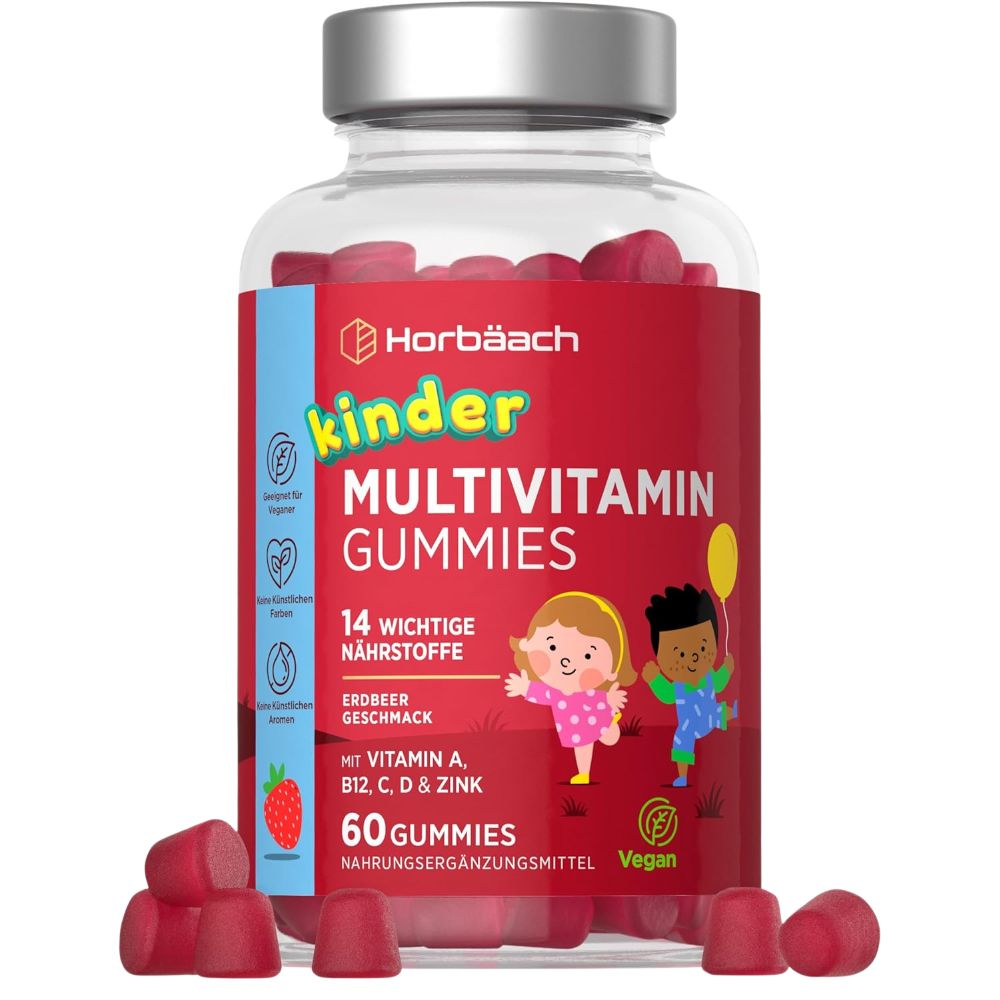 Horbaach Multivitamin Gummibärchen für Kinder · 60 Stück