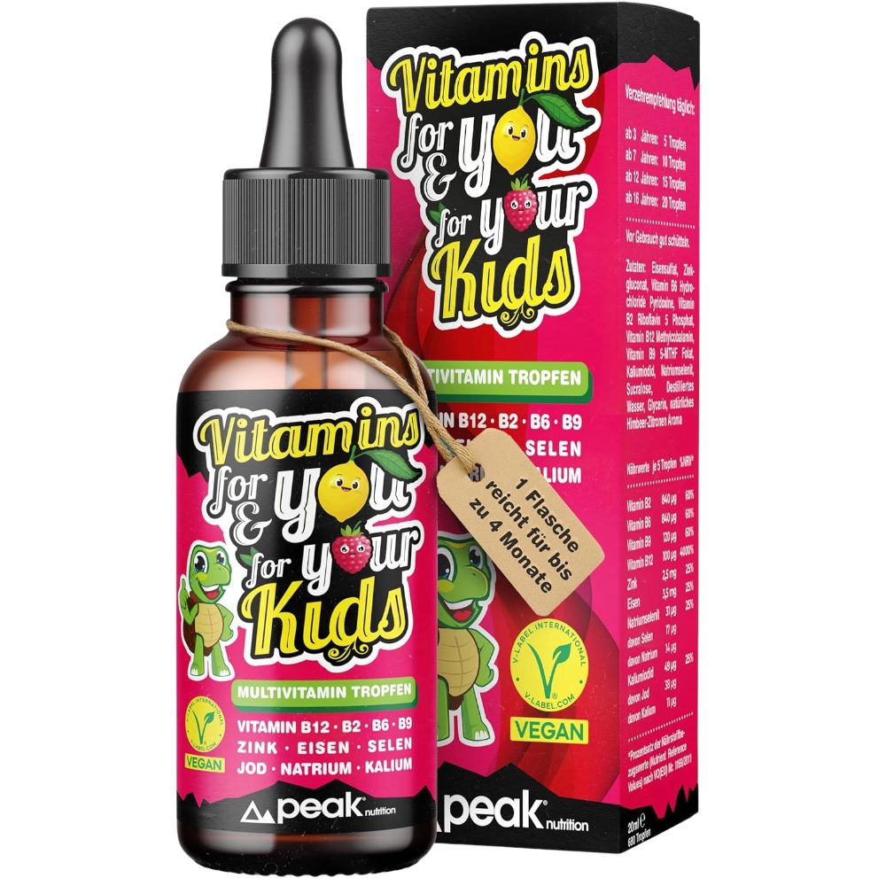 peak nutrition Vitamins for You and your Kids Multivitamin Tropfen · 20 ml