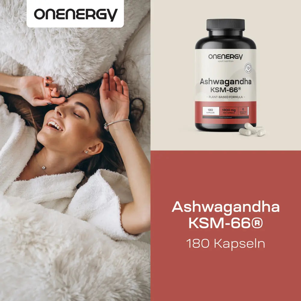 OnEnergy Ashwagandha KSM-66® für Leistungsfähigkeit · 180 Kapseln – Bild 2