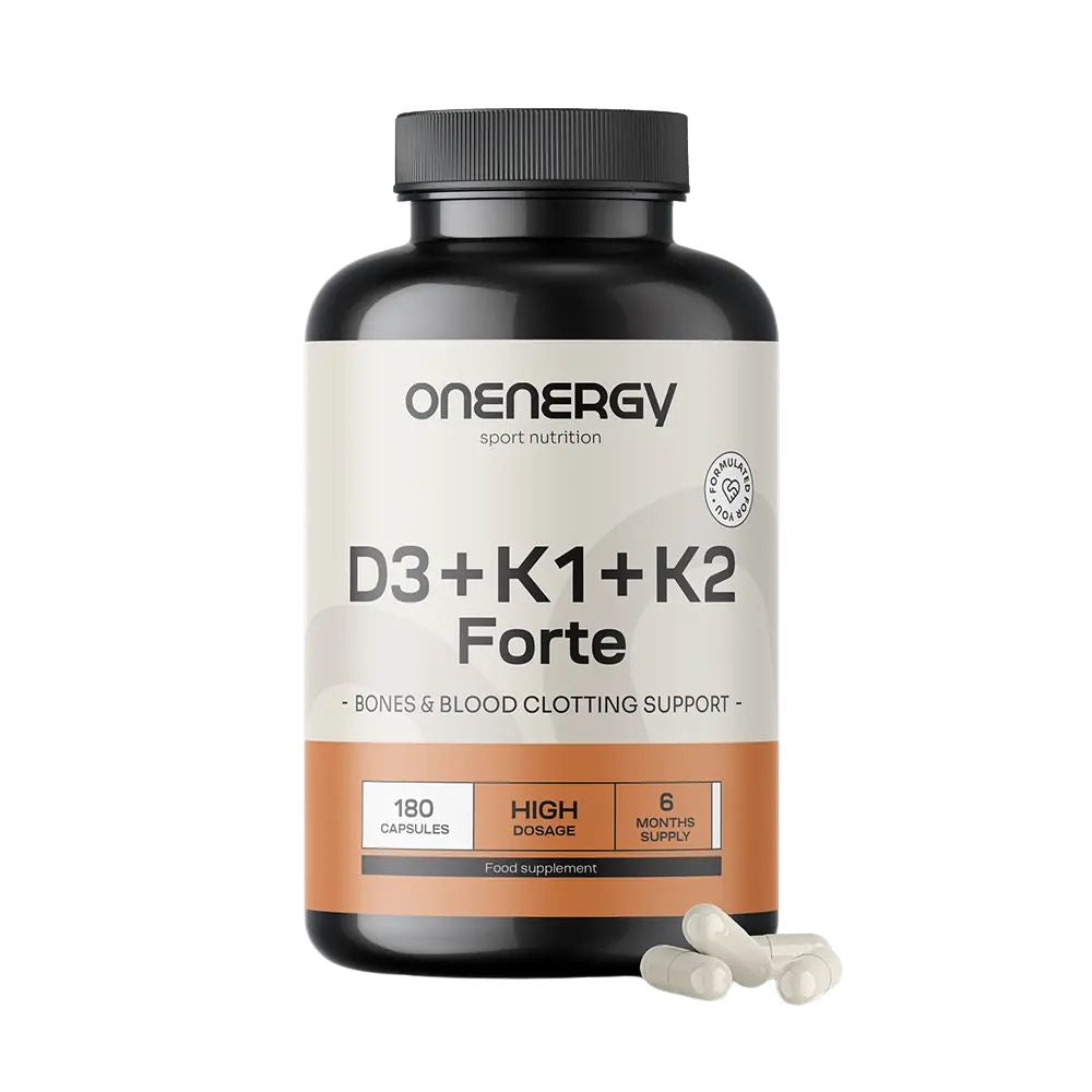 Onenergy Vitamine D3 + K1 + K2 FORTE · 180 Kapseln