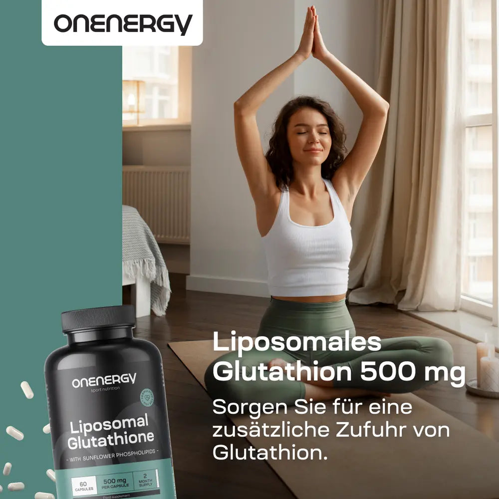 OnEnergy Liposomales Glutathion 500 mg · 60 Kapseln – Bild 2