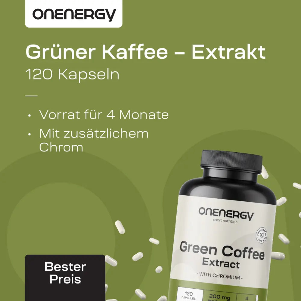 OnEnergy Grüner Kaffee · Extrakt · 120 Kapseln – Bild 3