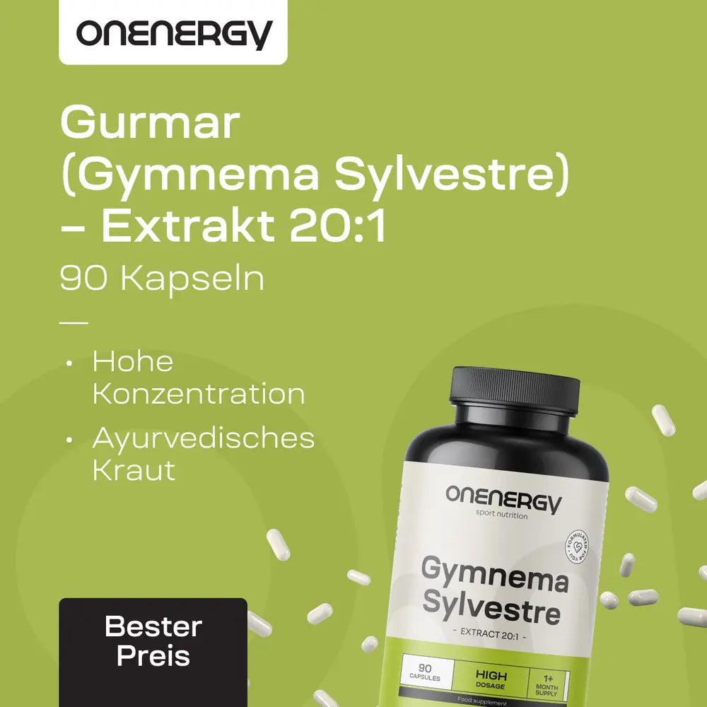 OnEnergy Gurmar (Gymnema Sylvestre) · Extrakt 20:1 · 90 Kapseln – Bild 3