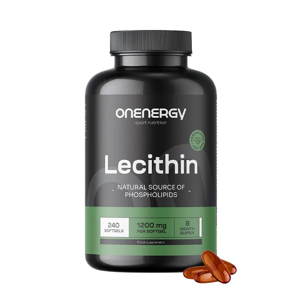 OnEnergy | Lecithin 1200 mg zur Unterstützung des Fettstoffwechsels – 240 Weichkapseln