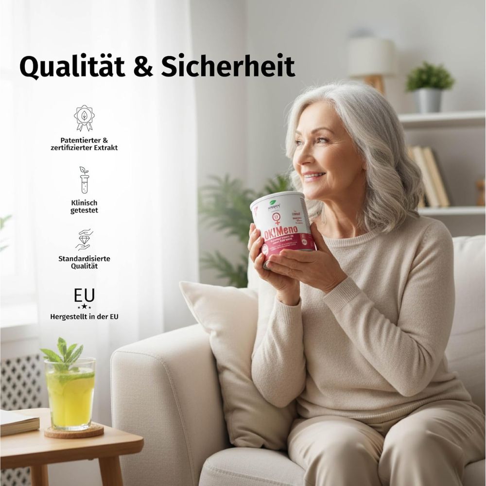 Nature's Finest OK!Meno · Menopause-Komplex mit Lifenol®, Ashwagandha & B-Vitaminen · 150 g – Bild 4