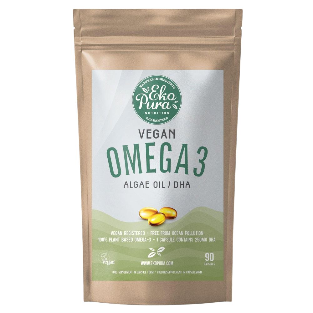 Ekopura Nutrition Vegan Omega 3 Algenöl · 90 Kapseln