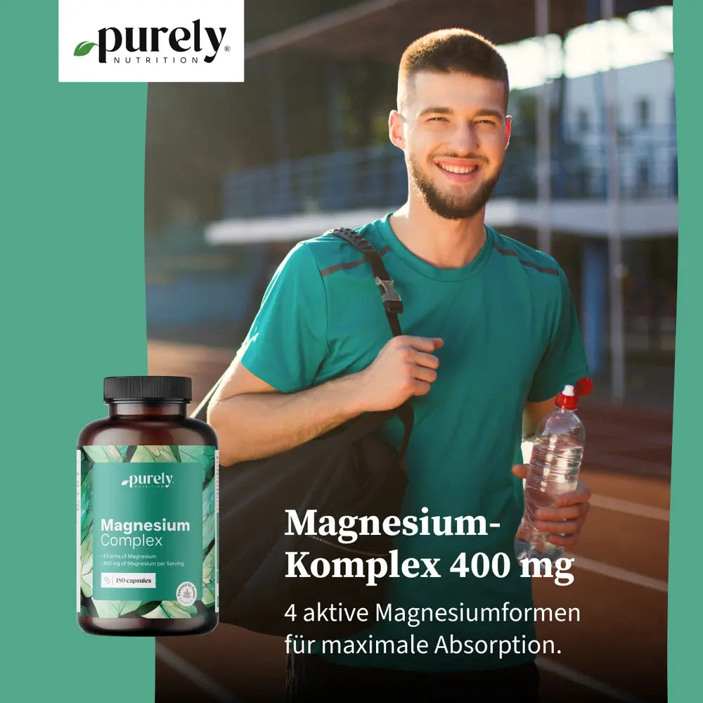 Purely Magnesiumkomplex 400 mg · 180 Kapseln – Bild 2