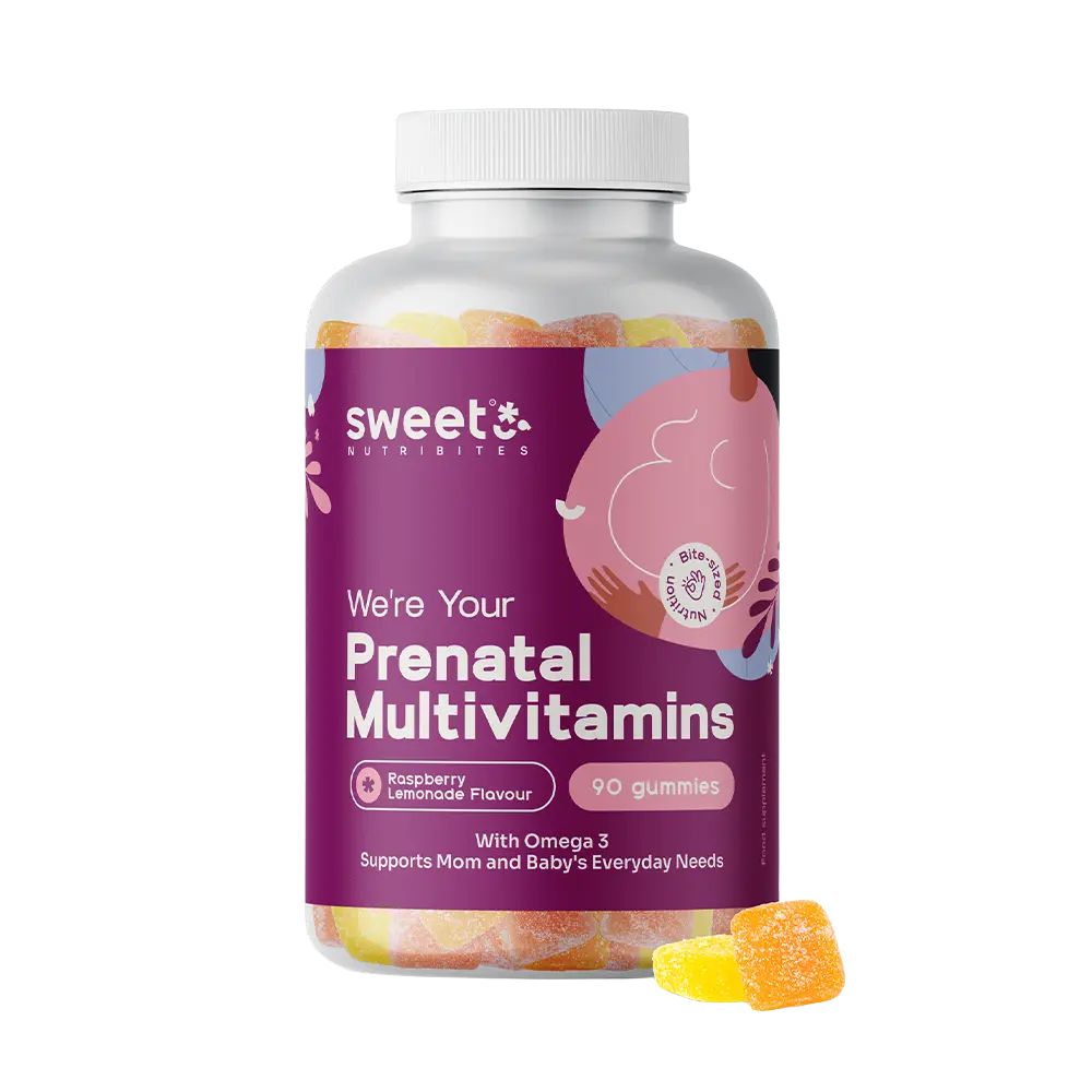 Sweet Nutribites Pränatale Multivitamine mit Omega-3 · 90 Gummibonbons