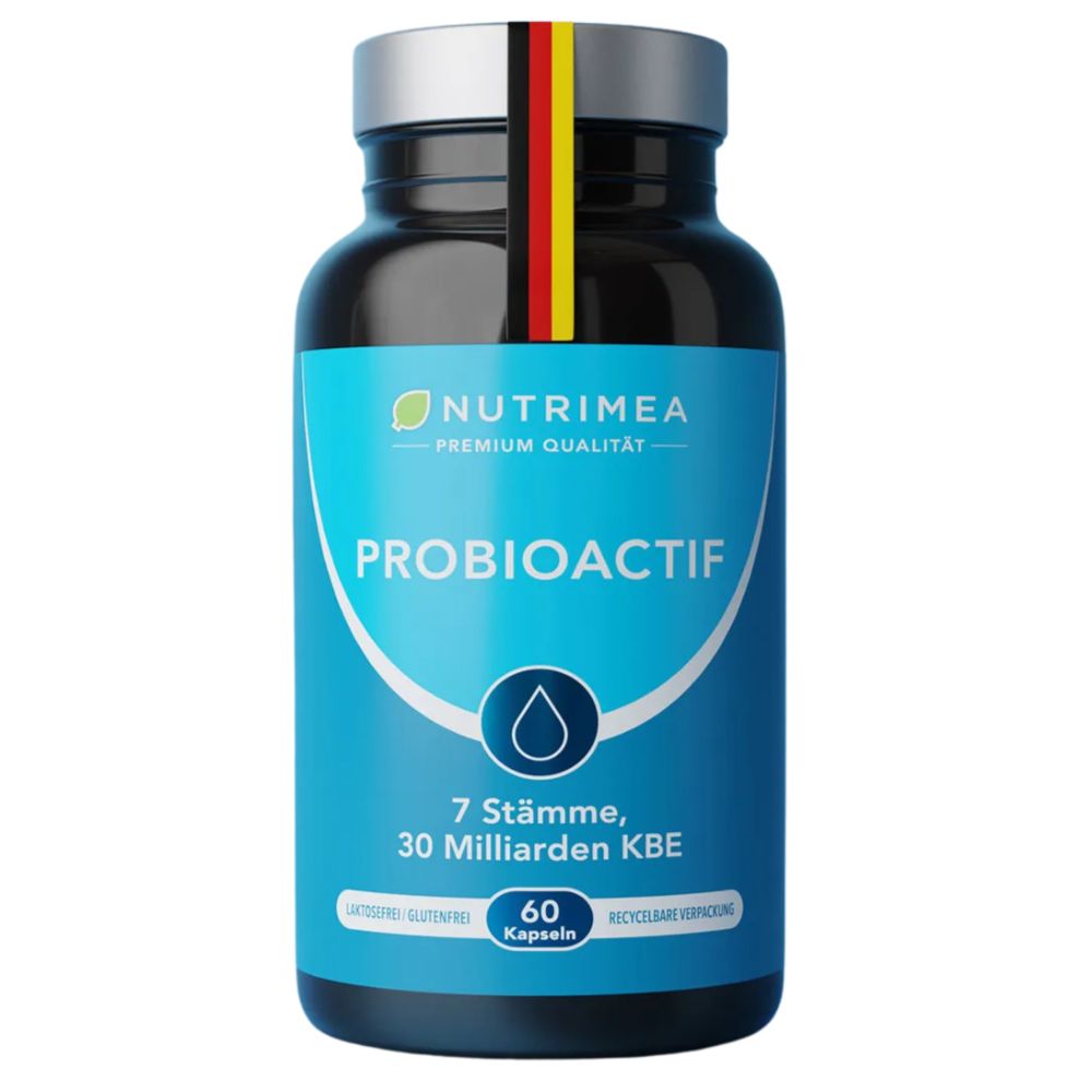 Nutrimea Probioactif Kulturen-Komplex mit 7 Bakterienstämmen & Vitamin D · 60 Kapseln