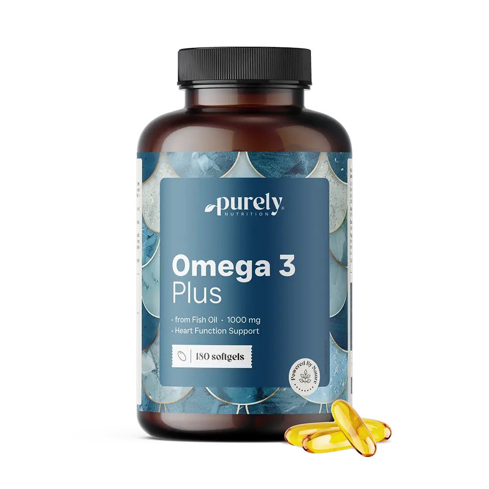 Purely Omega-3 Plus 1000 mg · 180 Weichkapseln