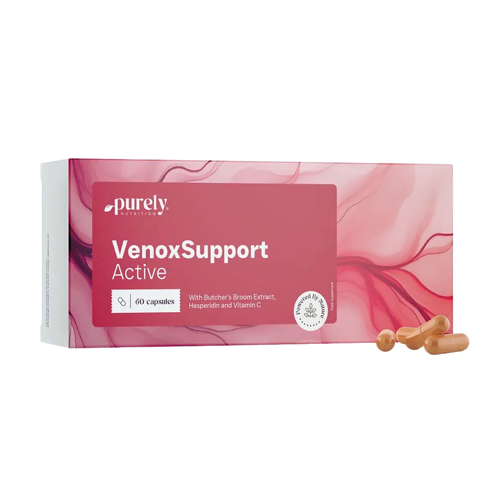 Purely VenoxSupport Active · für müde und schwere Beine · 60 Kapseln