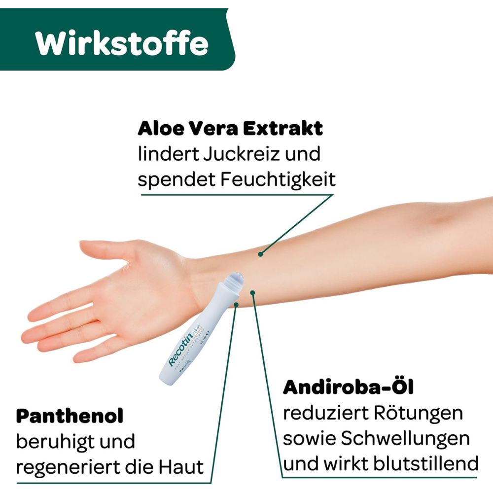 Novokill Recotin Mückenstich Gel · Soforthilfe bei Insektenstichen und Hautreizungen · 20ml – Bild 4