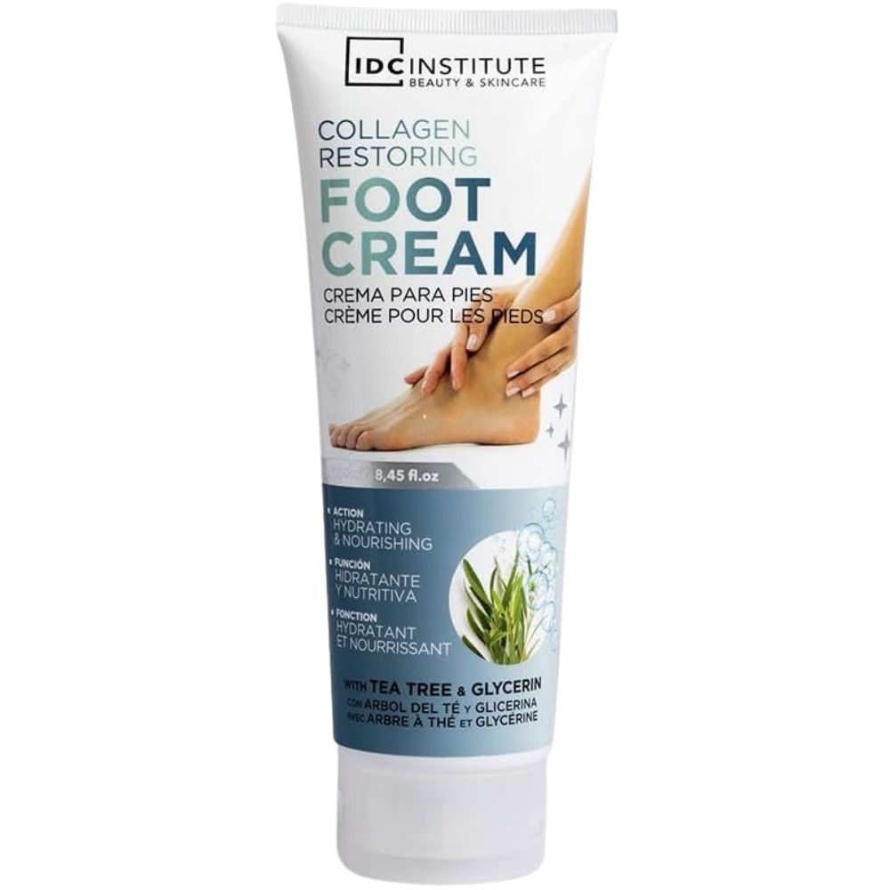 IDC Institute Regenerierende Fußcreme mit Kollagen & Teebaumöl · 250 ml