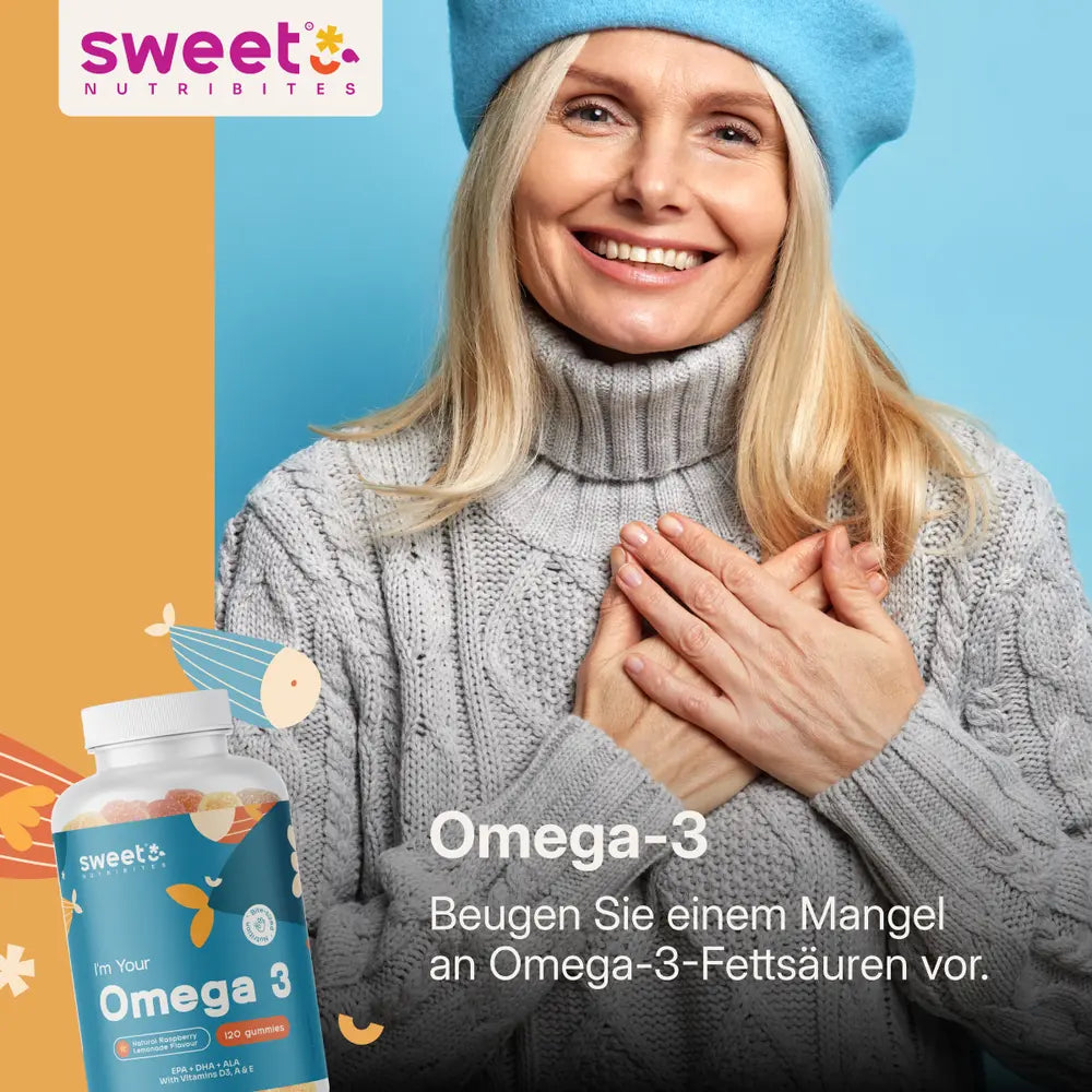 Sweet Nutribites Omega-3 Gummibonbons · 120 Stück XL – Bild 2