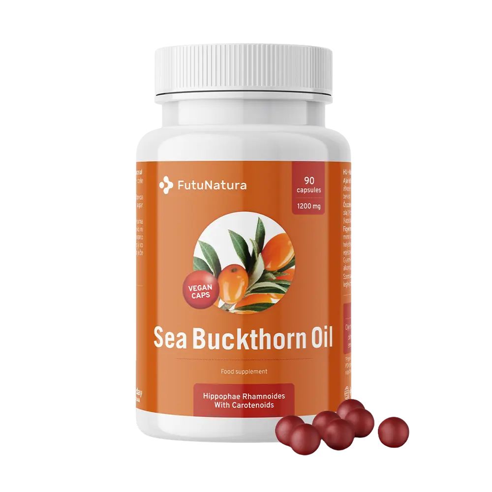 FutuNatura Sanddornöl 1200 mg · Verdauung, Immunsystem und Herz-Kreislauf · 90 Kapseln