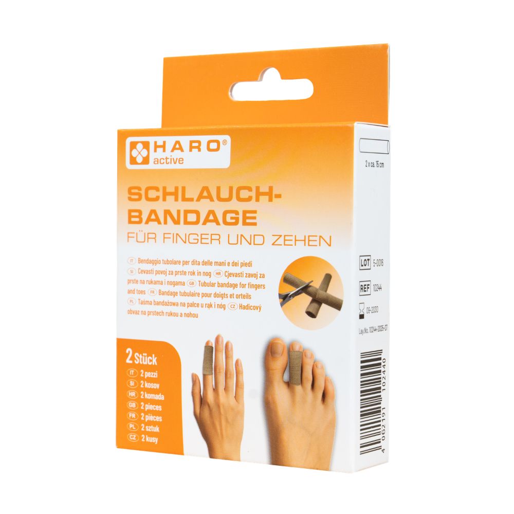 Haro Schlauchbandage für Finger und Zehen · 2 Stück à 15 cm – Bild 2