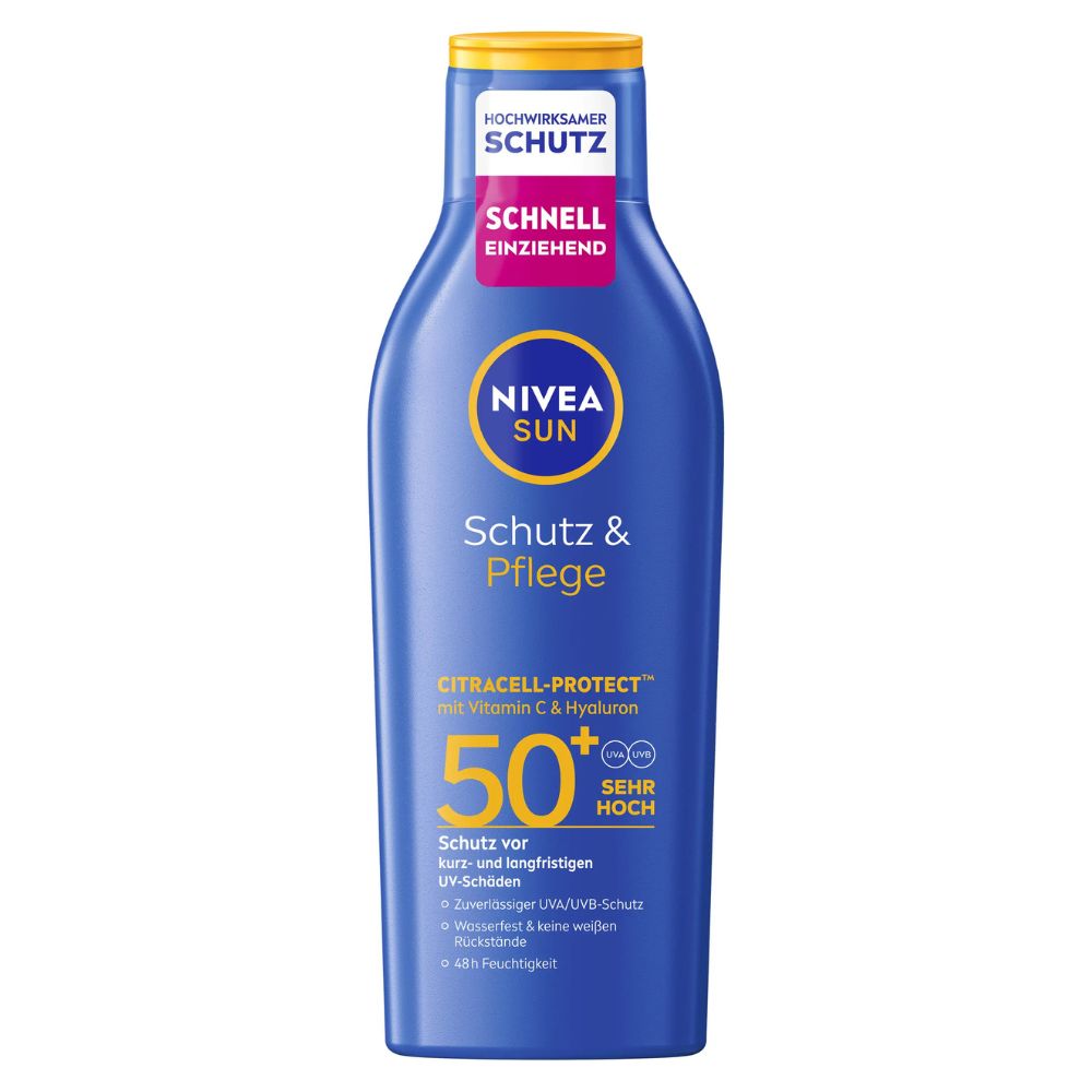 NIVEA SUN Schutz & Pflege Sonnenlotion LSF 50 mit CitraCell-Protect™ · 200 ml