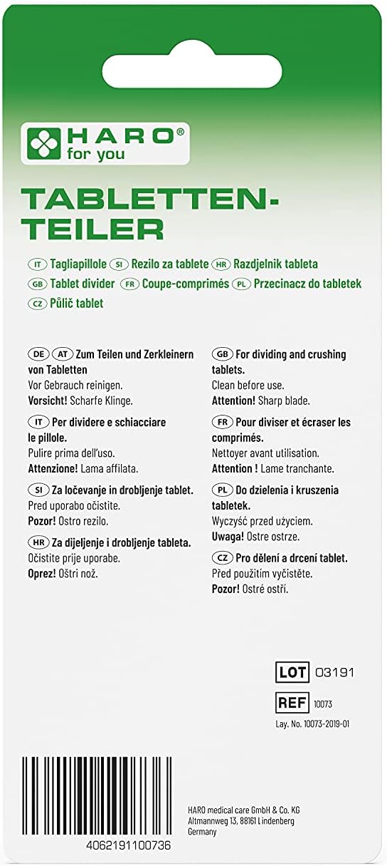 Haro Tablettenteiler · Tablettenschneider mit Ablagefach – Bild 4