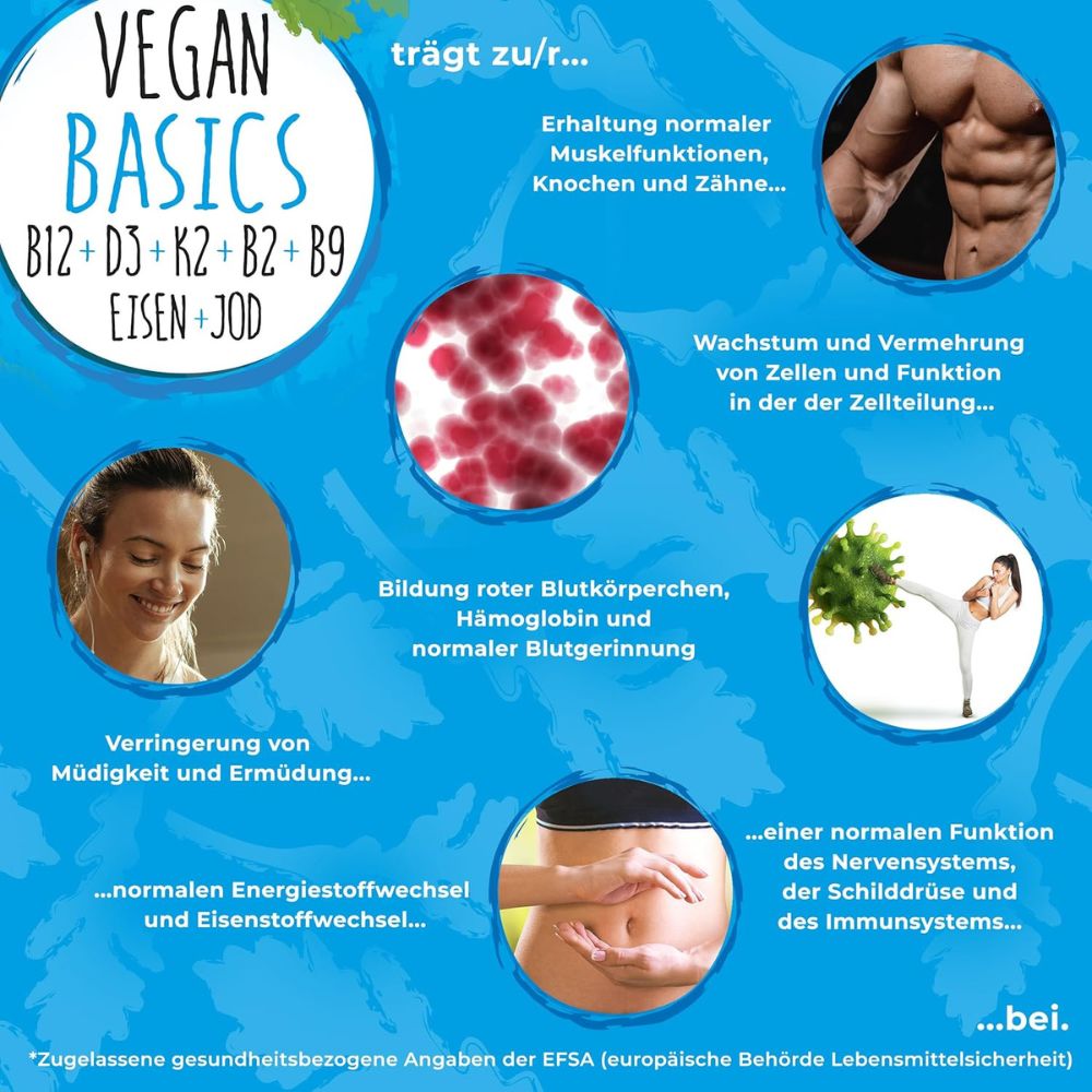 NatureCraft Vegan Basics Vitamin-Komplex · 120 Kapseln – Bild 2