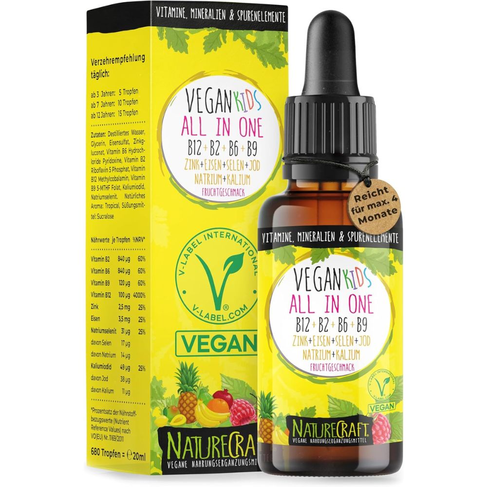 NatureCraft Vegan Kids All-in-One Tropfen · 20ml · NEUHEIT