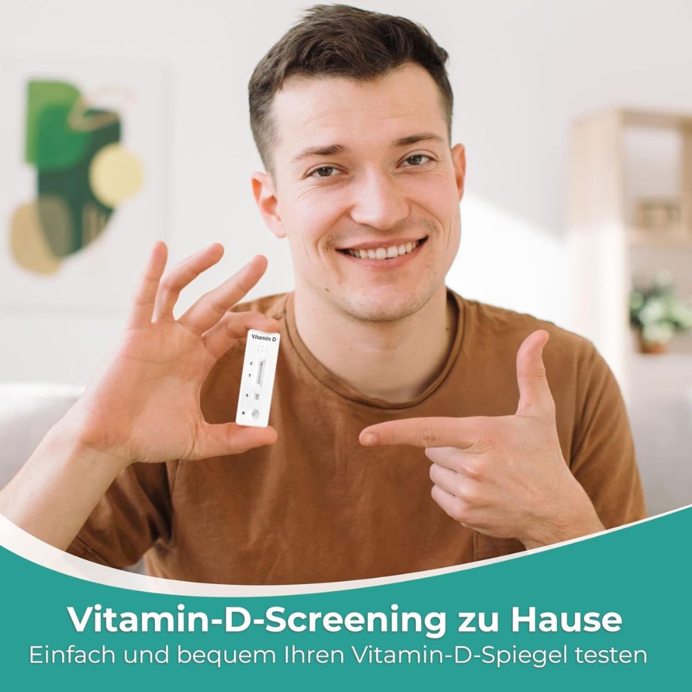 parahealth diagnostics | Vitamin-D-Schnelltest – 1 Selbsttest per Fingerstich, Ergebnis in 10 Min.