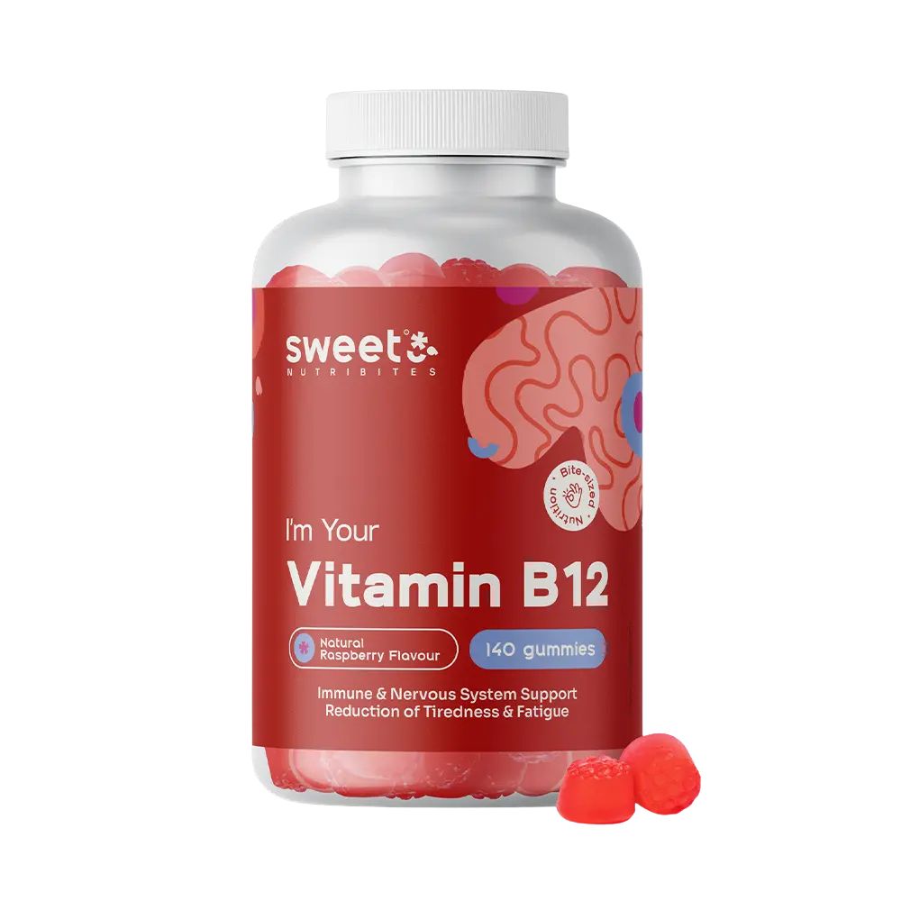 Sweet Nutribites Vitamin B12 500 µg gegen Müdigkeit und Ermüdung · 140 Gummibonbons