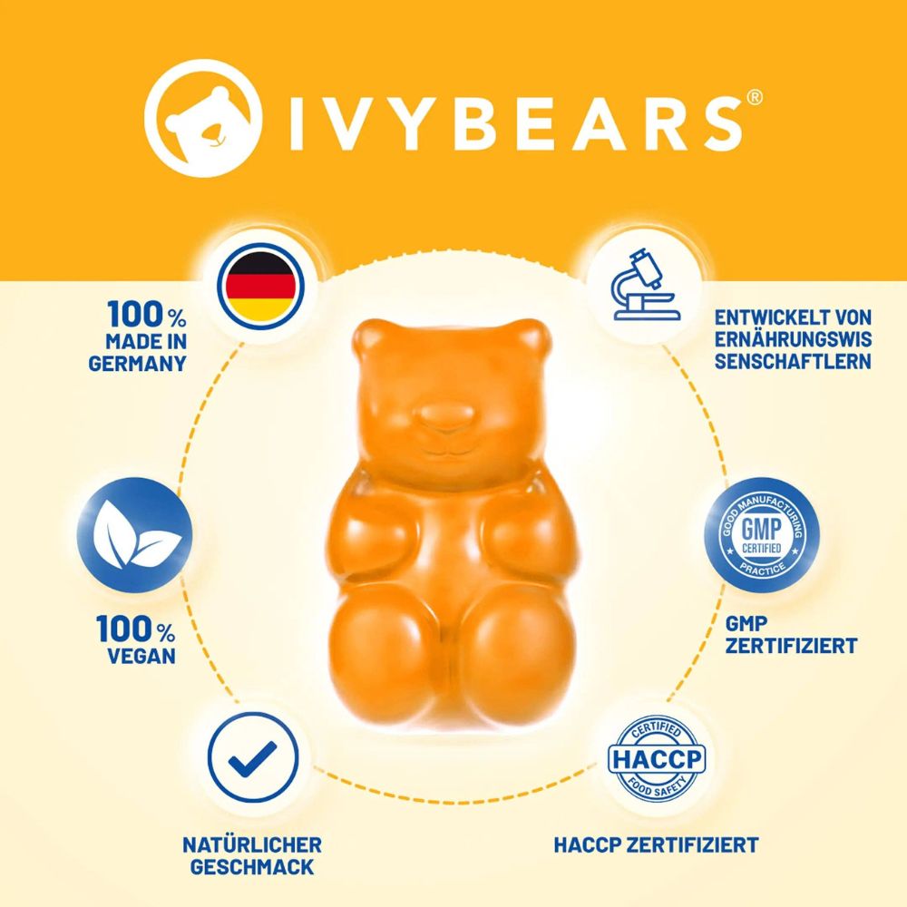 IvyBears Vitamin D unterstützt Knochen und Immunsystem · 60 Gummibärchen – Bild 2