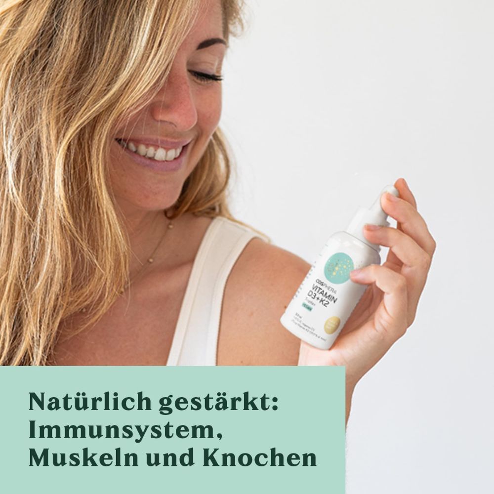 Cosphera Vitamin D3 K2 Tropfen für Knochen und Immunsystem · 50 ml – Bild 2