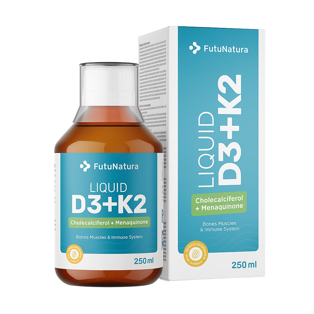 FutuNatura Vitamin D3 + K2 für gesunde Knochen und Zähne · flüssig · 250 ml