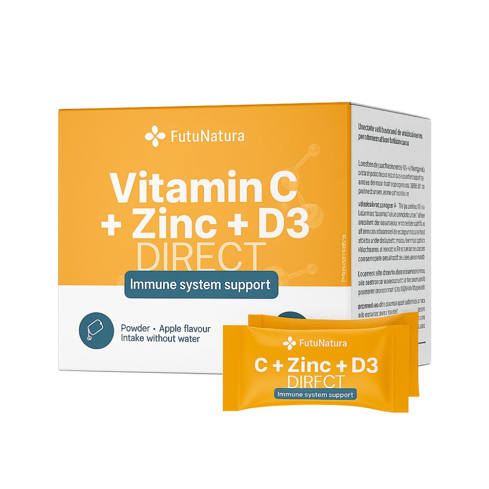 FutuNatura Vitamin C 500 + Zink + D3 DIRECT · 30 Beutel