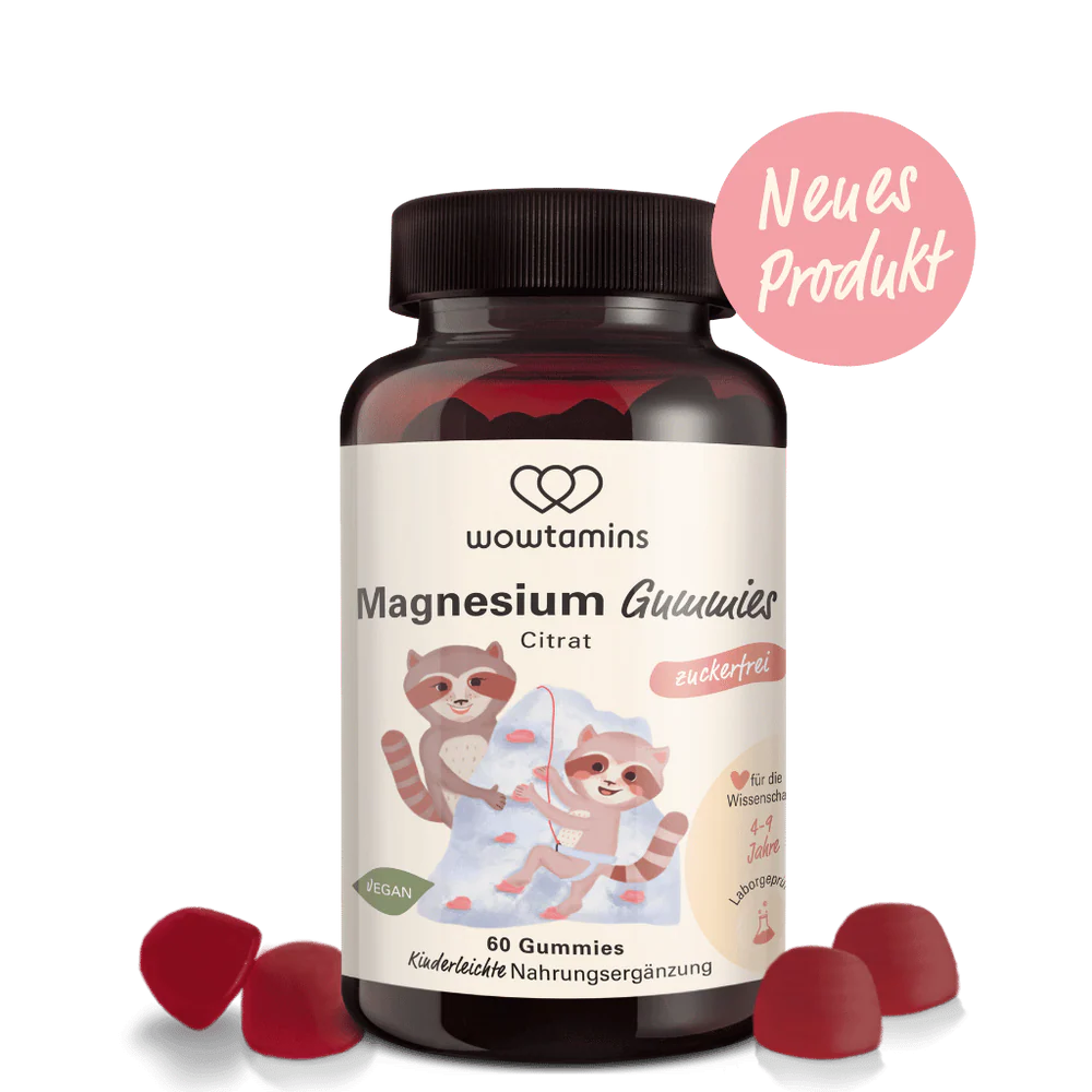 WOWTAMINS Magnesium Gummies für Muskelfunktion & Energie · zuckerfrei