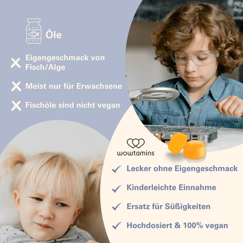 WOWTAMINS Omega 3 Gummies für Kinder · Zuckerfrei – Bild 4