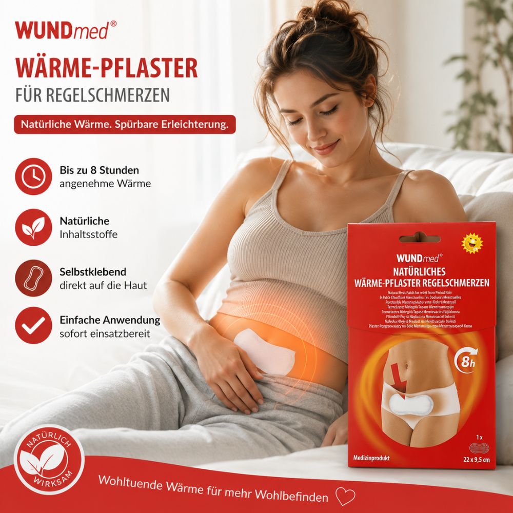 WUNDmed Wärme Pflaster für Regelschmerzen 22x9cm · 1 Stück – Bild 2