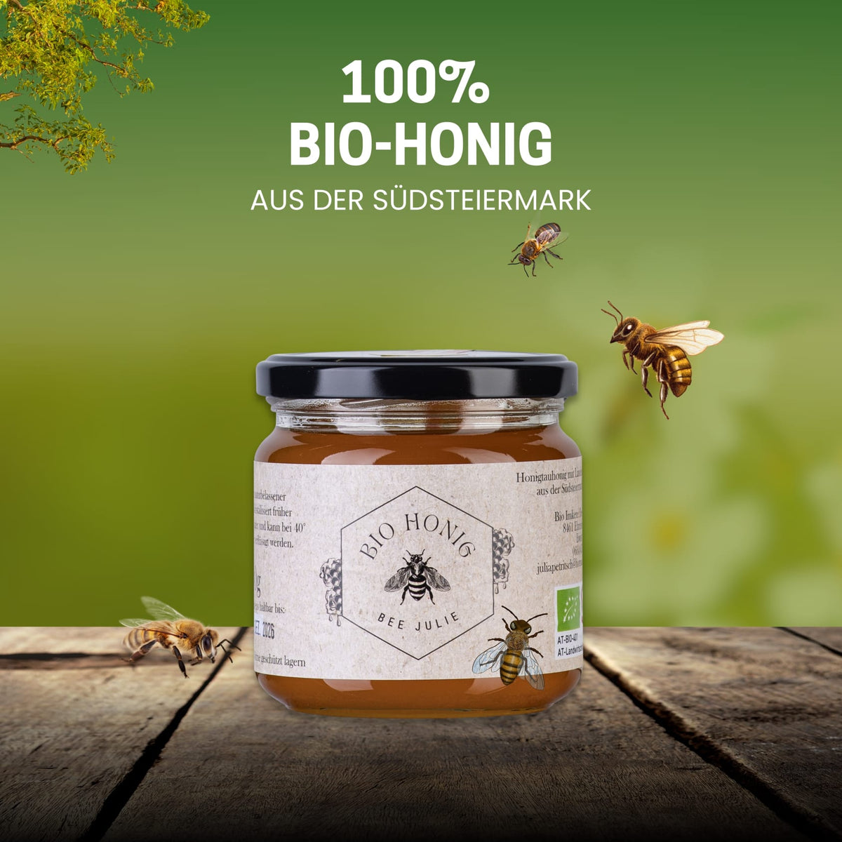 Bee Julie Bio-Honig aus der Südsteiermark · Naturgenuss mit Mehrwert