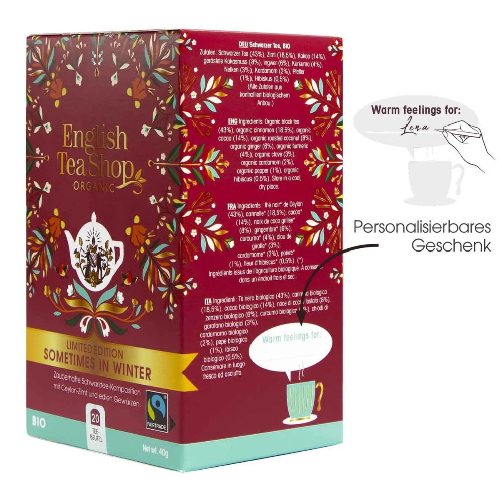English Tea Shop Wintertee "Sometimes in Winter" · 20 Teebeutel – Bild 2