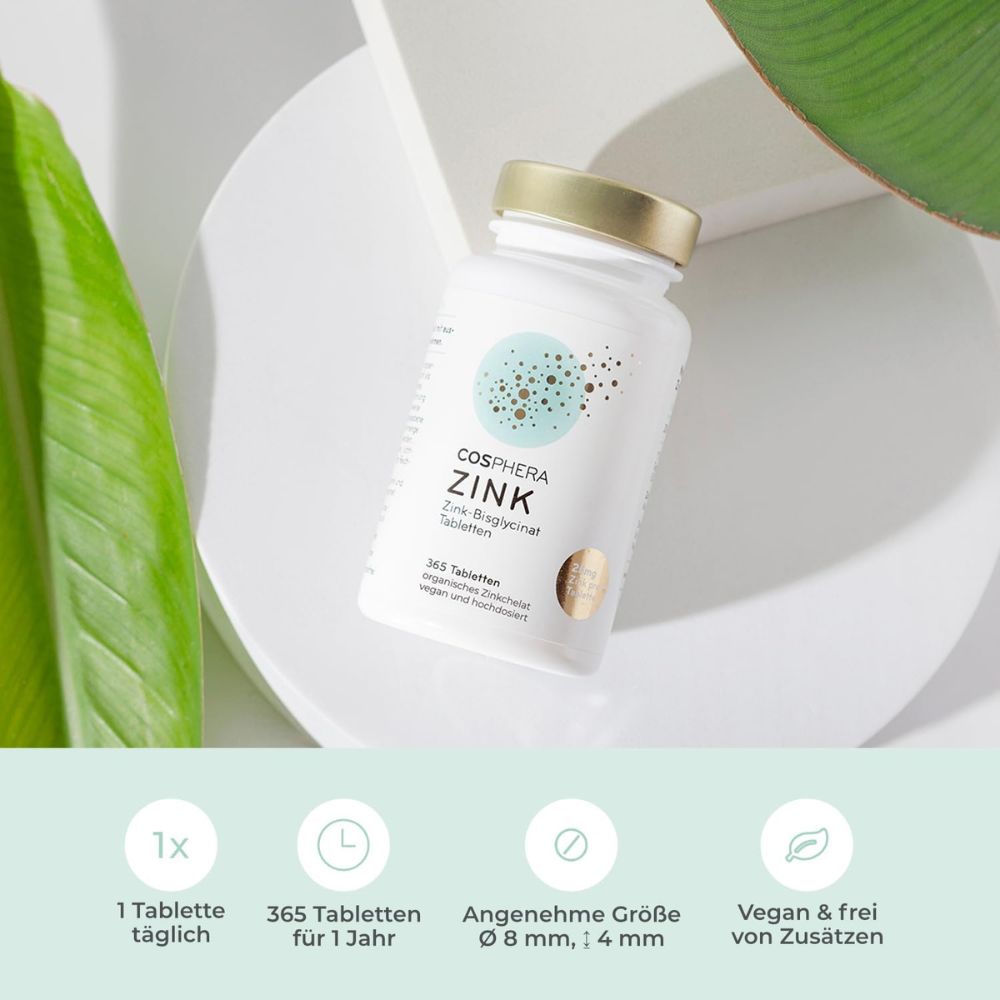 Cosphera Zink Tabletten · 365 Stück – Bild 2
