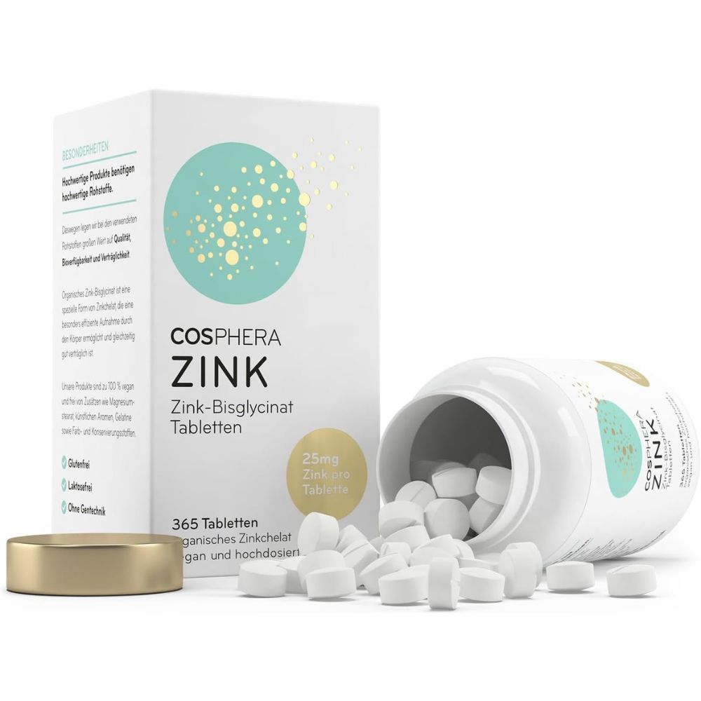 Cosphera Zink Tabletten · 365 Stück – Bild 4