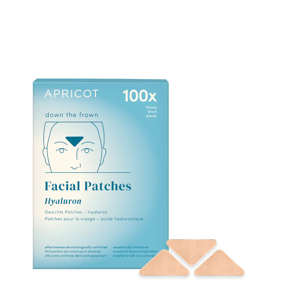 APRICOT Zornesfalten Pads mit Hyaluron · Beige · 100 Behandlungen