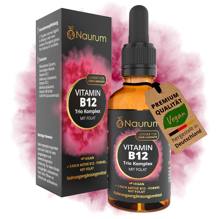 Naurum Vitamin B12 Trio Komplex mit Folat · 50ml