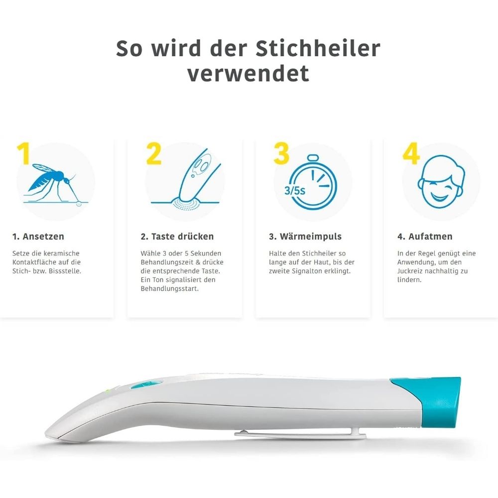 bite away® two elektronischer Stichheiler · Der original Stichheiler gegen Juckreiz bei Insektenstichen – Bild 2