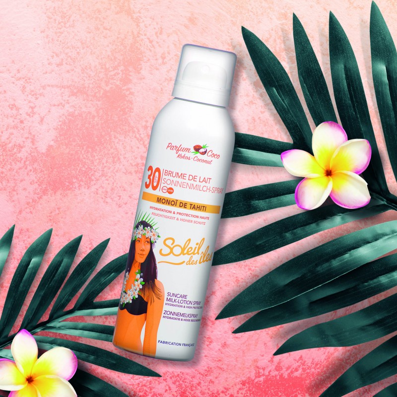 Soleil des Iles Sonnenschutz-Milchspray mit Kokosduft · SPF30 – Bild 2