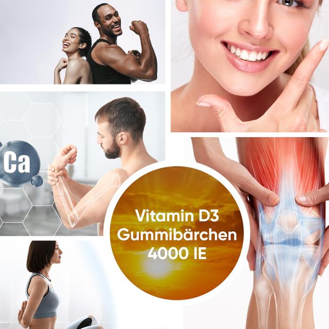 WeightWorld Vitamin D3 4000 IE Gummibärchen – Bild 2