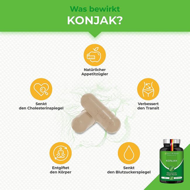 Nutrimea Konjak · Hochdosiert · 90 Kapseln – Bild 2